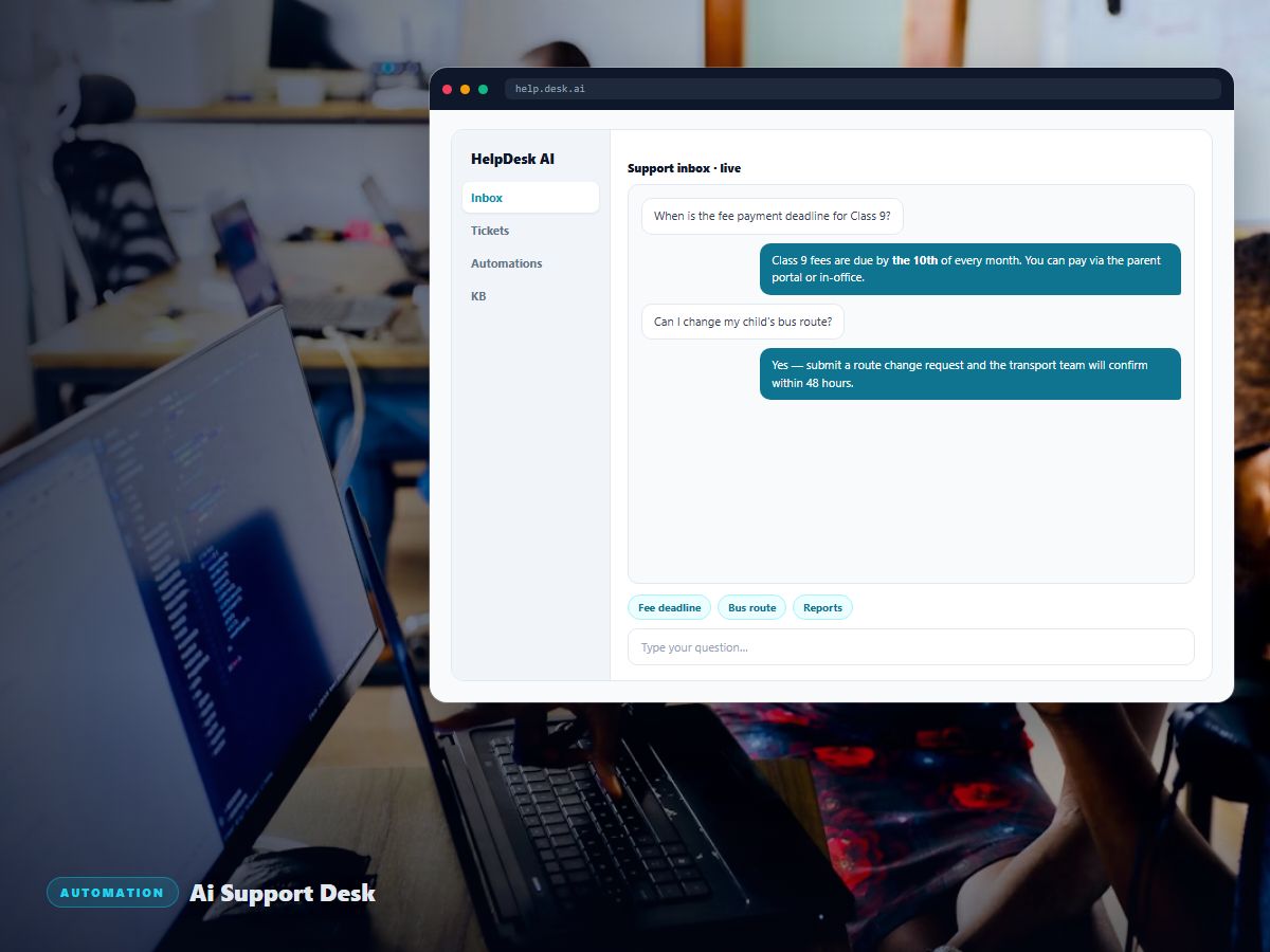 AI Support Desk