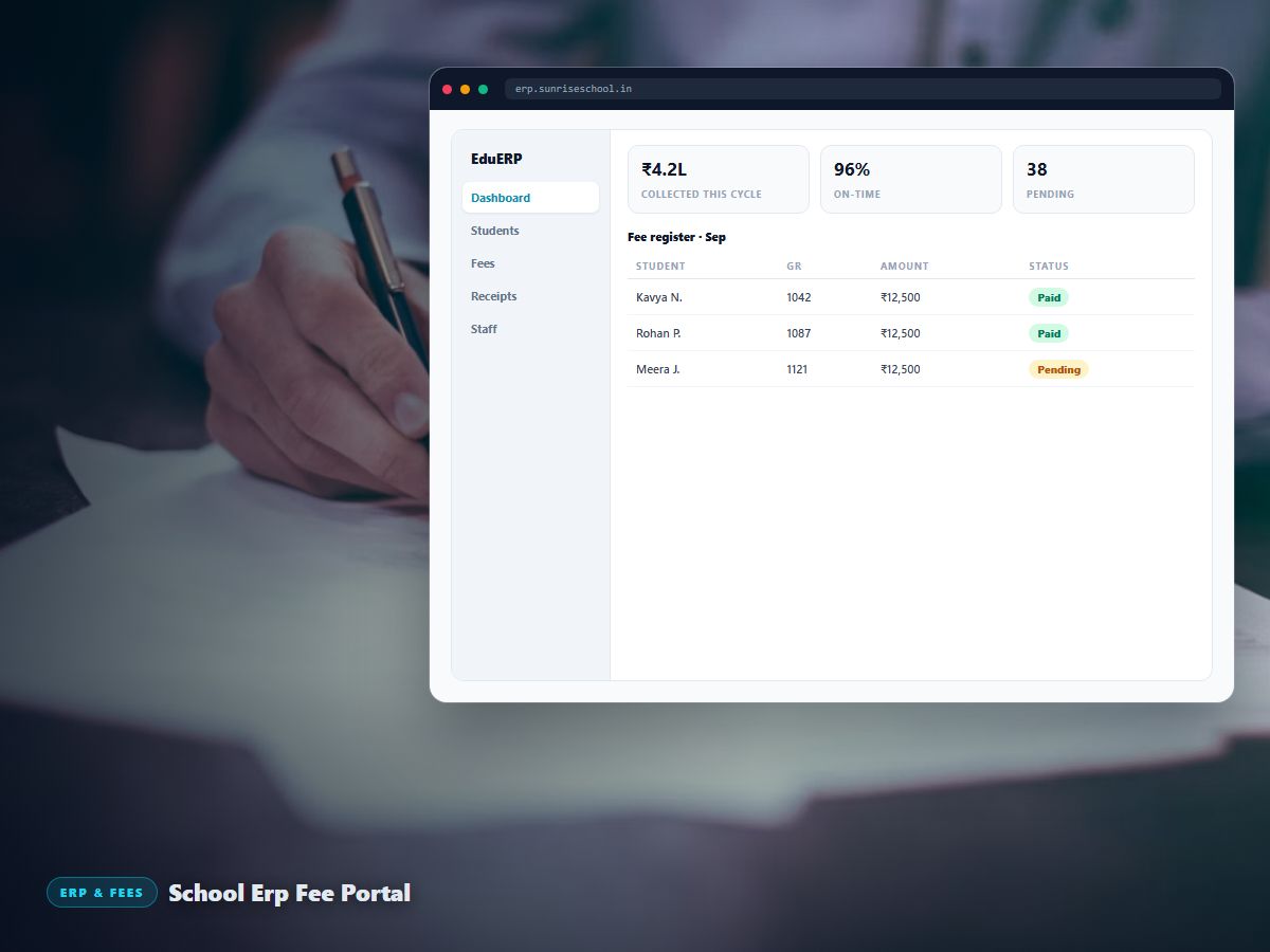 School ERP & Fee Portal